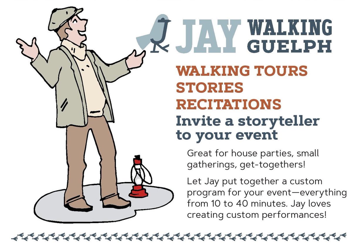 Thursday, Guelph’s cutest walking tour. Friday murder. JayWalking Guelph has something for everyone.

jaywalkingguelph.ca

Also group tours, private tours and indoor multi-media versions.
@gatheringuelph 
#allthingsguelph #guelphtodo #destinationguelph #conferencesguelph