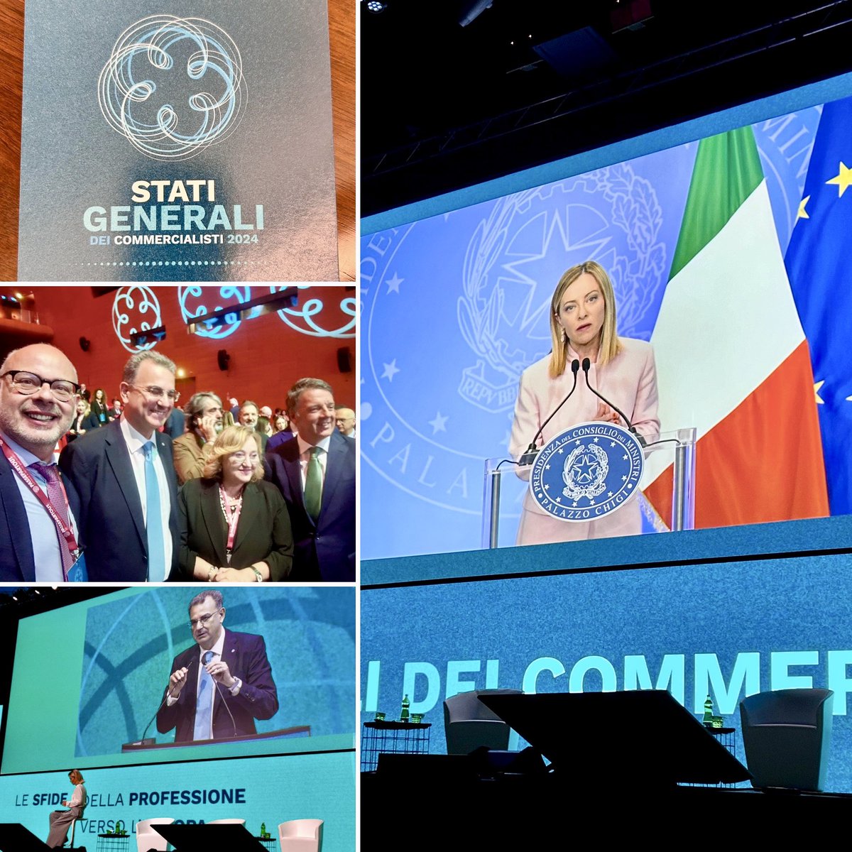 #statigeneralideicommercialisti #professioni con @GiorgiaMeloni @matteorenzi   @Lucia__Albano ed il Presidente dei #commercialisti  @elbano_de Nuccio 📣Uniti per lo sviluppo della Nazione! @FratellidItalia 🇮🇹