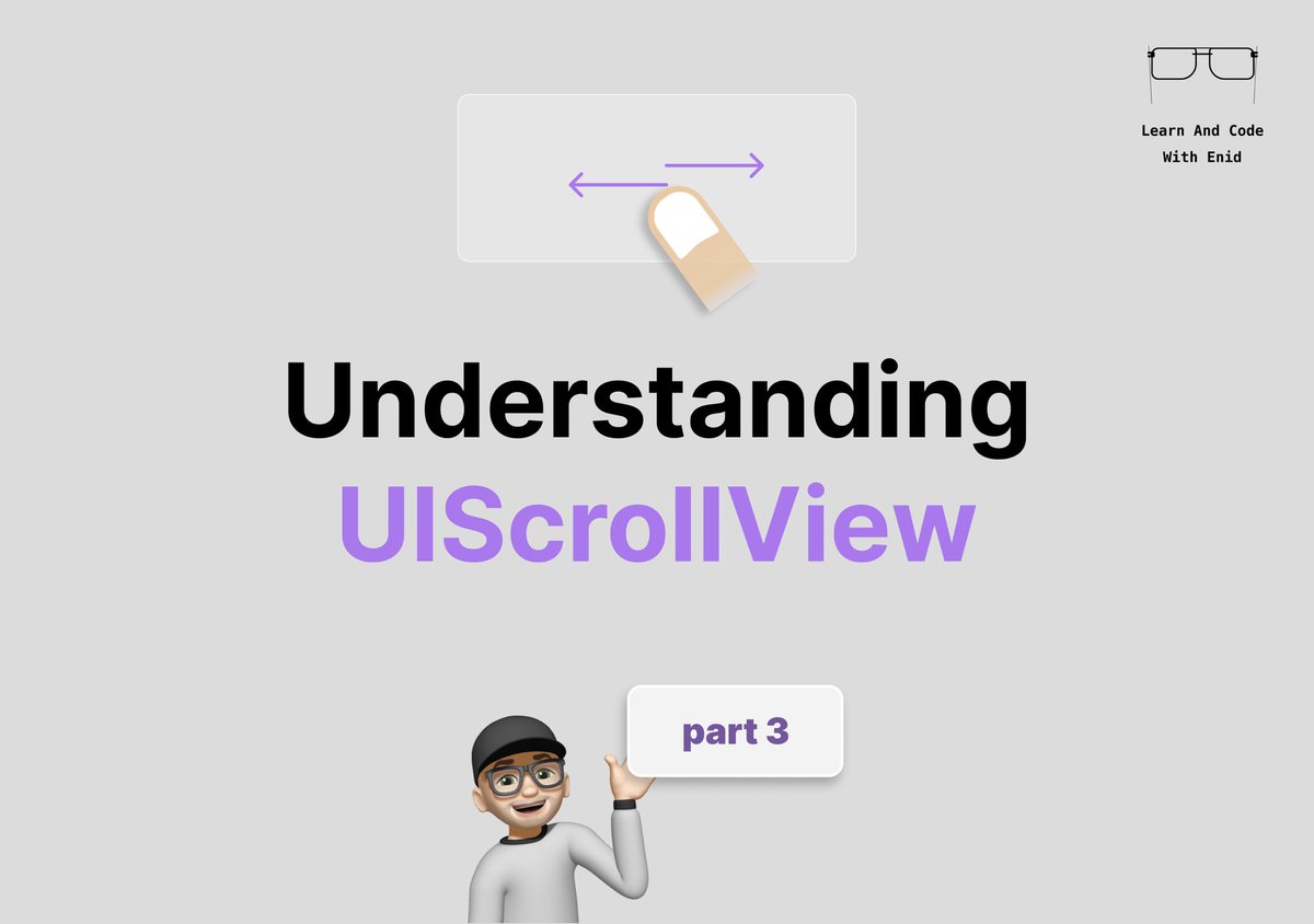 UIKit - Understanding UIScrollView (Part 3) is now available to LACWE members 🎉 8 🆕 visuals → learnandcodewithenid.com