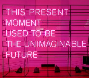 'This Present Moment'  by contemporary US artist Alicia Eggert 
#WomensArt