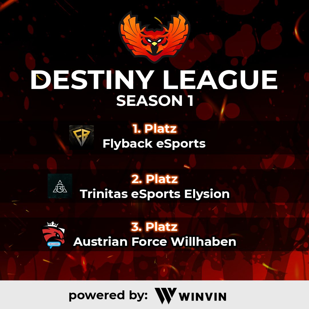 ❌Destiny League❌

Die Destiny League - Season 1 ist zu Ende!

Viele spannende, harte und schweißtreibende Spiele sind Glücklich oder Unglücklich für einige verlaufen. 💯

Wir Danken unseren Sponsoren für die unglaubliche Unterstützung! ❤️

#esport #EVENT #turnier #RocketLeague