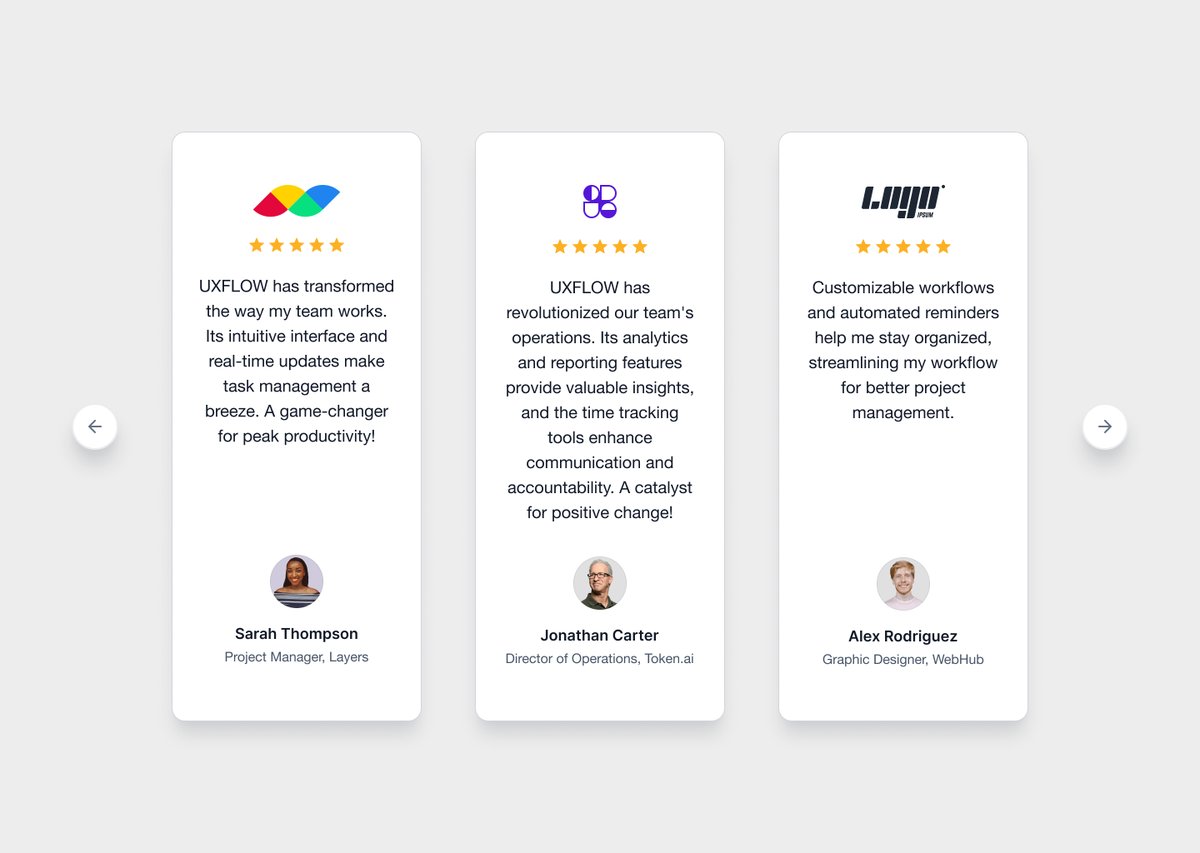 A testimonial exploration I did a while back.

How would you structure the hierarchy?
#buildinpublic