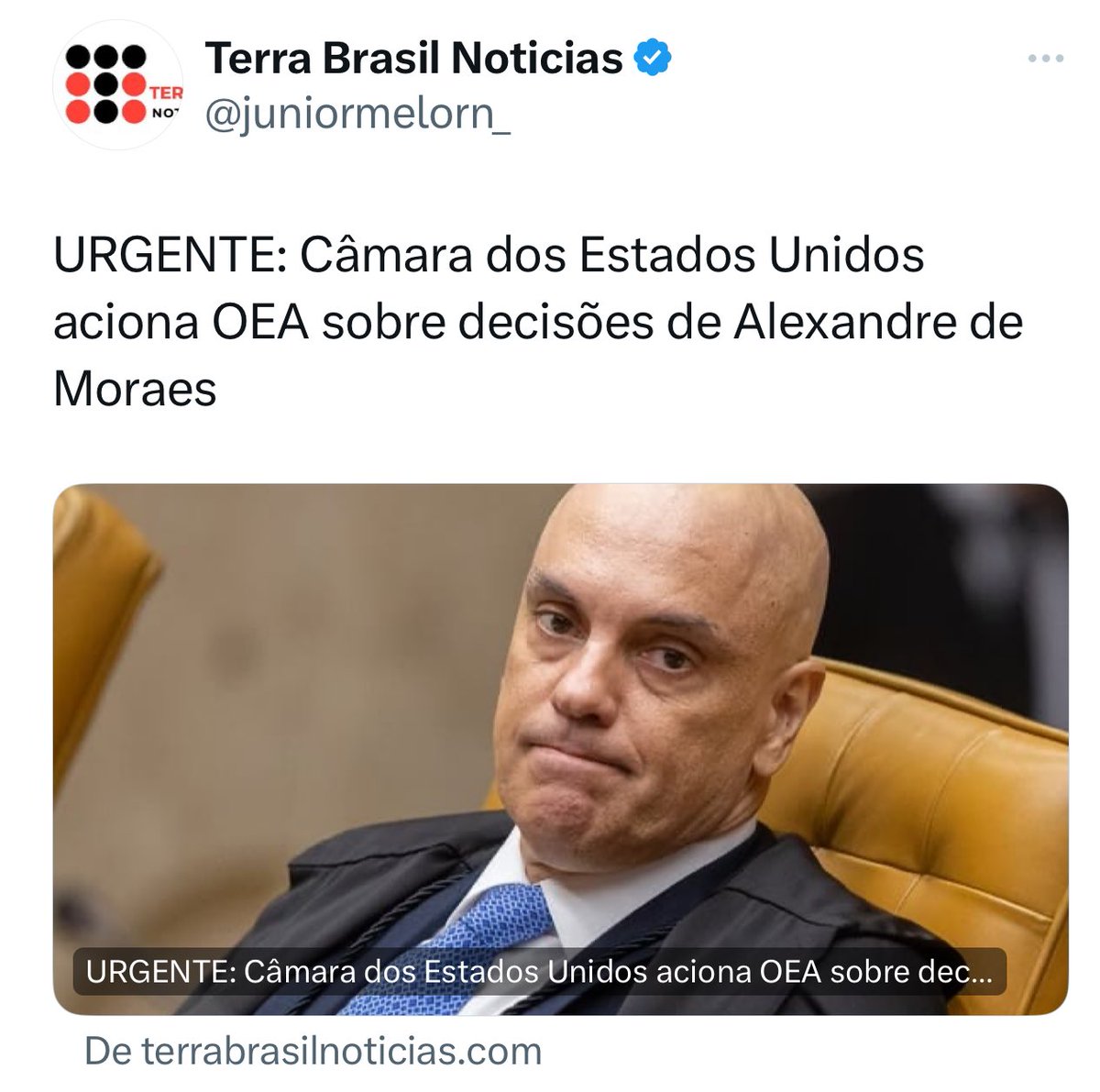 Câmara dos Estados Unidos aciona OEA sobre decisões do iluministro  Alexandre de Moraes.

Será que vai acabar em pizza ? 🤔