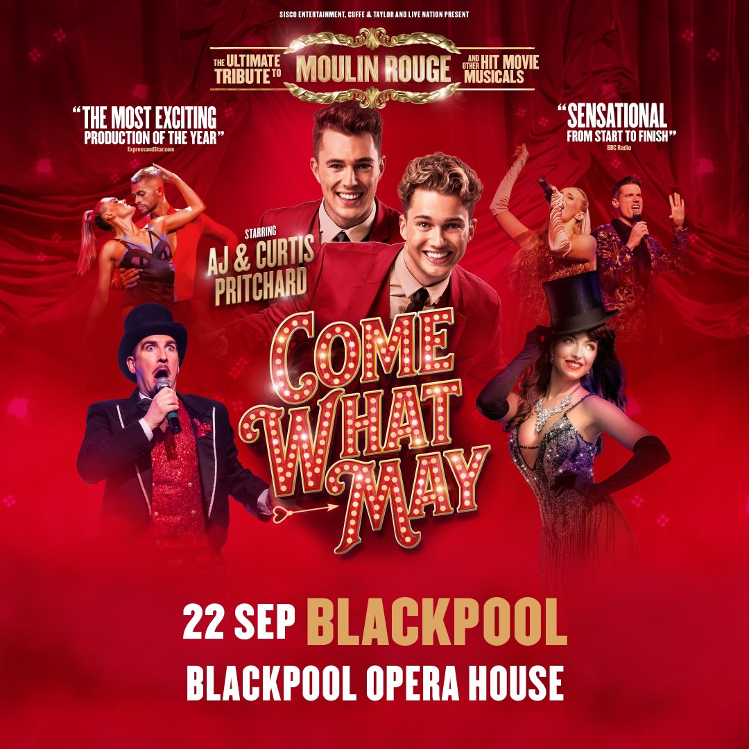⭐️ JUST ANNOUNCED: AJ and Curtis Pritchard will be starring in Come What May, the ultimate tribute to Moulin Rouge and other hit musicals! 🎟️ This is one show you don't want to miss – tickets are on sale NOW! bit.ly/3w5xQfT