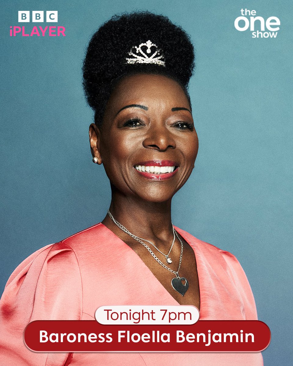 Join us on #TheOneShow as BAFTA Fellowship recipient, Baroness @FloellaBenjamin, takes a trip down memory lane to her ‘Play School’ days and discusses her enduring impact on a generation. Have a question for Floella? Email theoneshow@bbc.co.uk 📩 or comment below 👇