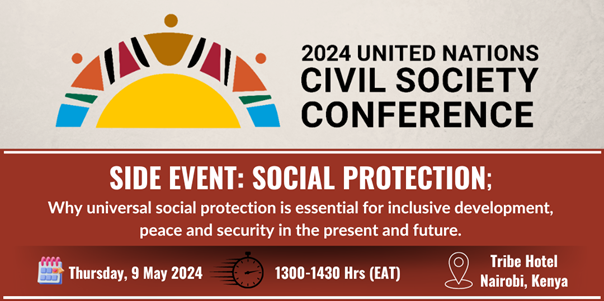 Universal social protection is critical to addressing child poverty. This side event of the 2024 @UN Civil Society Conference on 9 May will delve into expanding social protection coverage and financing. Register to join: bit.ly/4bmoagc #2024UNCSC