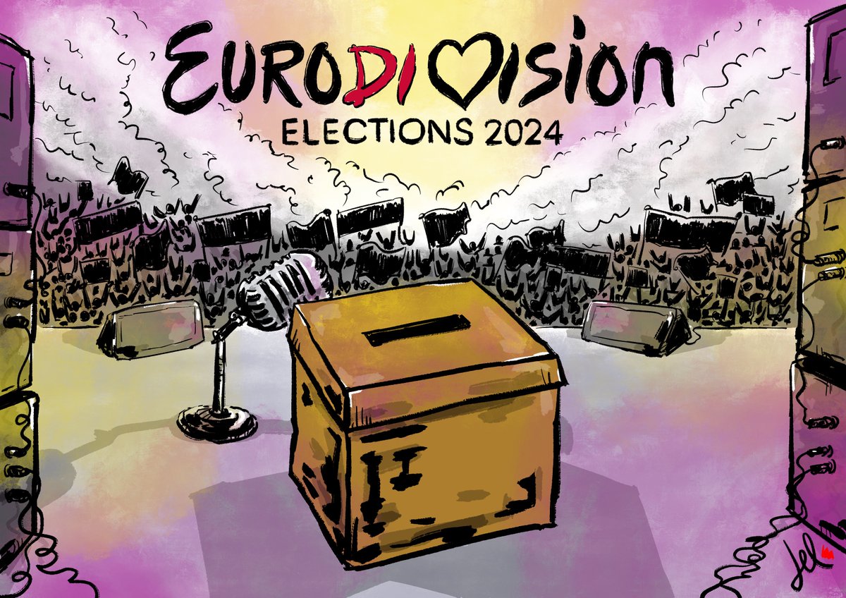 Europe might sing to another tune, soon... #Eurovision #Eurovision2024 #EuropeanElections