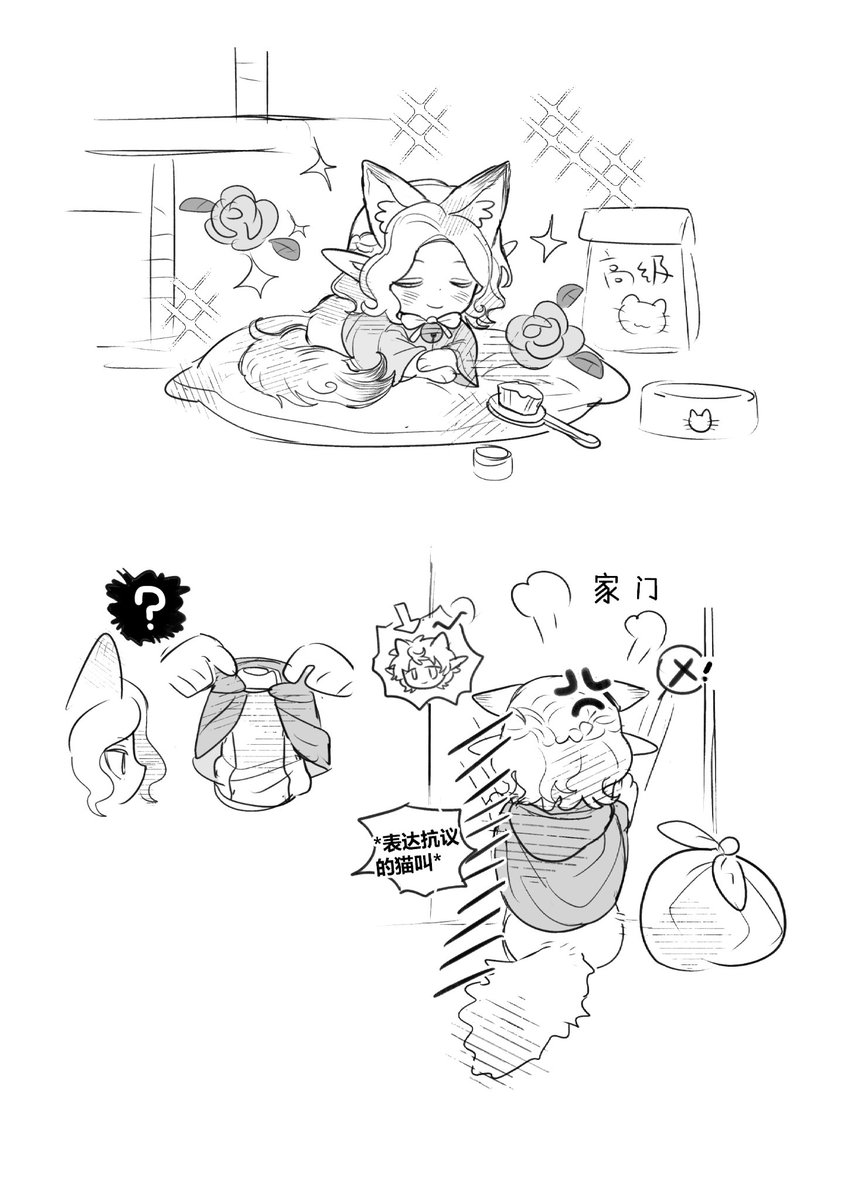 不想当宠物猫非要出门闯荡抓老鼠的小猫🐱和想当高贵宠物猫却被选中去抓老鼠的小猫🐱