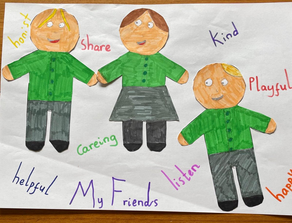 We love this picture drawn by one of our mentees, they shared the positive attributes they look for when it comes to friendships #Friendships #MentoringMatters