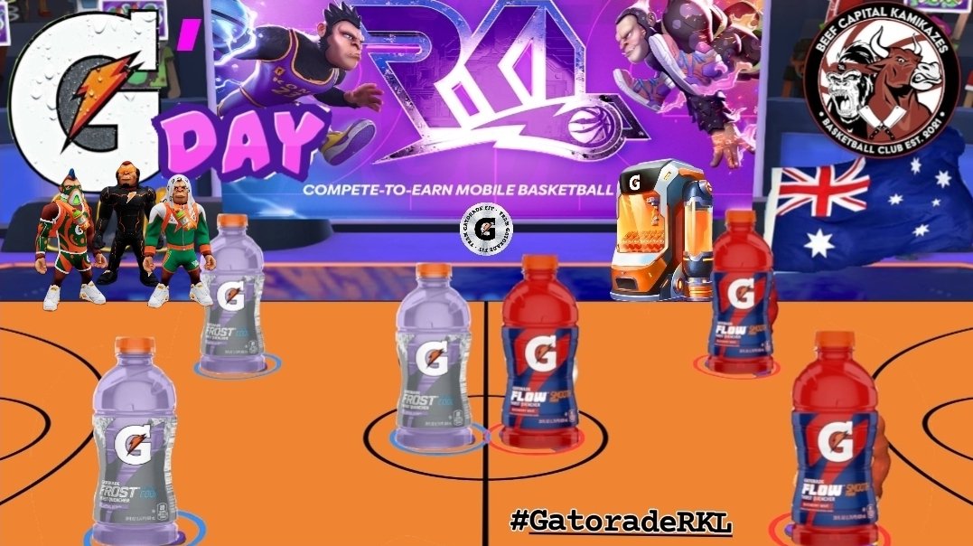 ⚡️G'day @Gatorade ⚡️ 🎮 Joining #Web3gaming with a 💥 The official sports drink of 'Rumble Kong League' @RumbleKongs Got us hyped down under. Been collecting all the Gcoins for all these sweet skins still in the Gmachine ⚡️#Ggear #Hydroslam #Vintage #Legendary #Epic #Rare