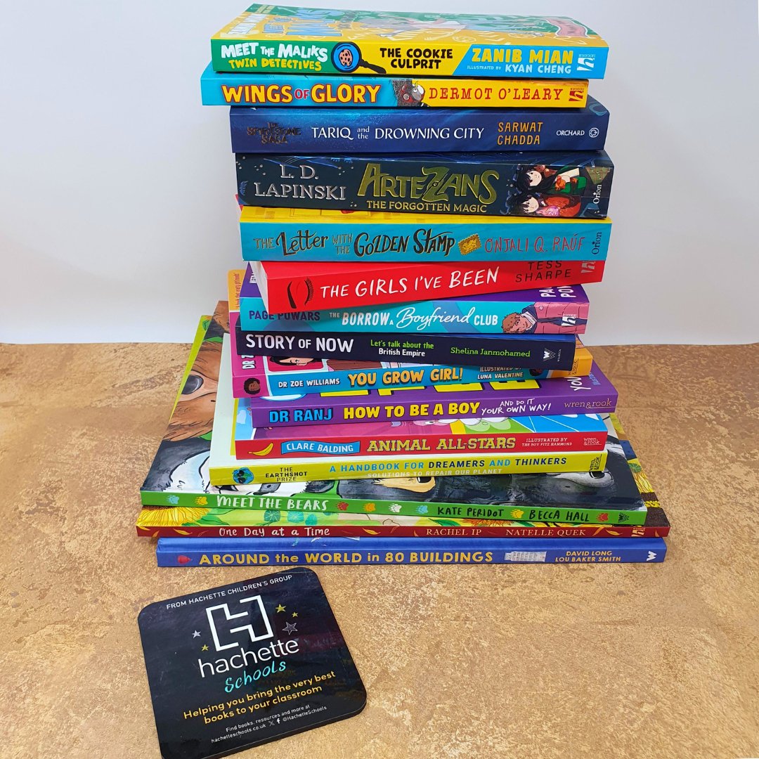 For #TeacherAppreciationWeek we've got a prize draw to win: ♦️A fab set of books ♦️A Hachette Schools coaster ♦️An M&S food hamper Plus, 10 runners up will win 1 of our coasters! Follow us & reply with your school name to enter. UK only, 18+. Full T&Cs: brnw.ch/21wJxjN