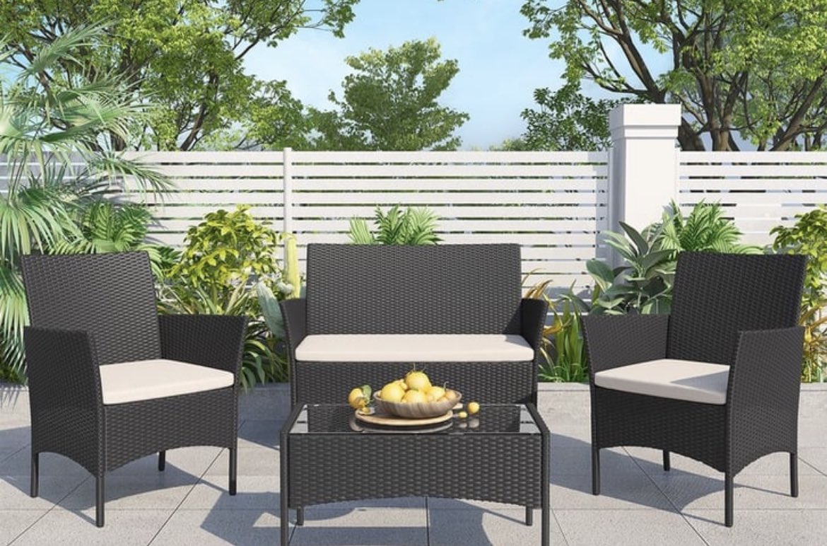 Get 47% OFF this 4 seater rattan garden furniture set Check it out here ➡️ awin1.com/cread.php?awin…