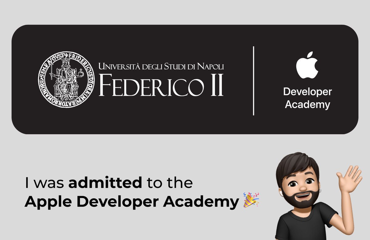 I was admitted,
see you in September ❤️
#developeracademy #iosdeveloper