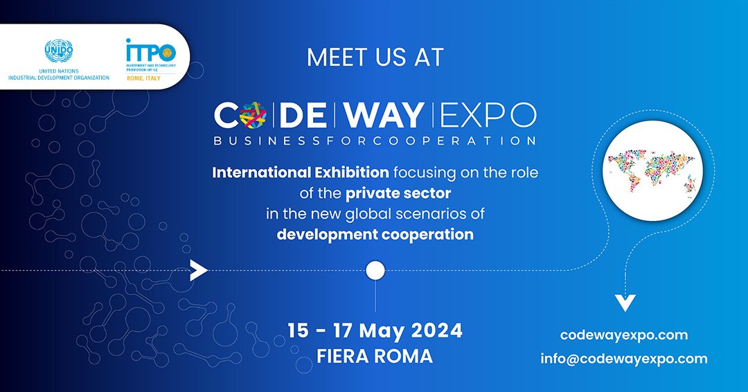 📌Next week we're gonna be at @CodeWayExpo, international exhibition on the private sector's role in new global scenarios of development #cooperation 🌐 🗓️15-17 May 📍Stand B4 - Pavilion 8 - @FieraRoma 👉Discover more about our initiatives at #CodeWay! 🔗tinyurl.com/yvmc56ru