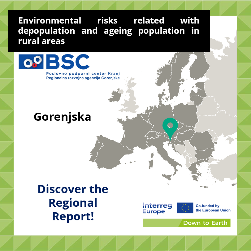 🌳 🌞 Learn about the results of our first year of activities on the topic of Environmental risks related with depopulation and ageing population in rural areas

🇸🇮 Discover the Regional Report of Gorenjska, Slovenia developed by BSC Kranj

🔗: interregeurope.eu/down-to-earth/…