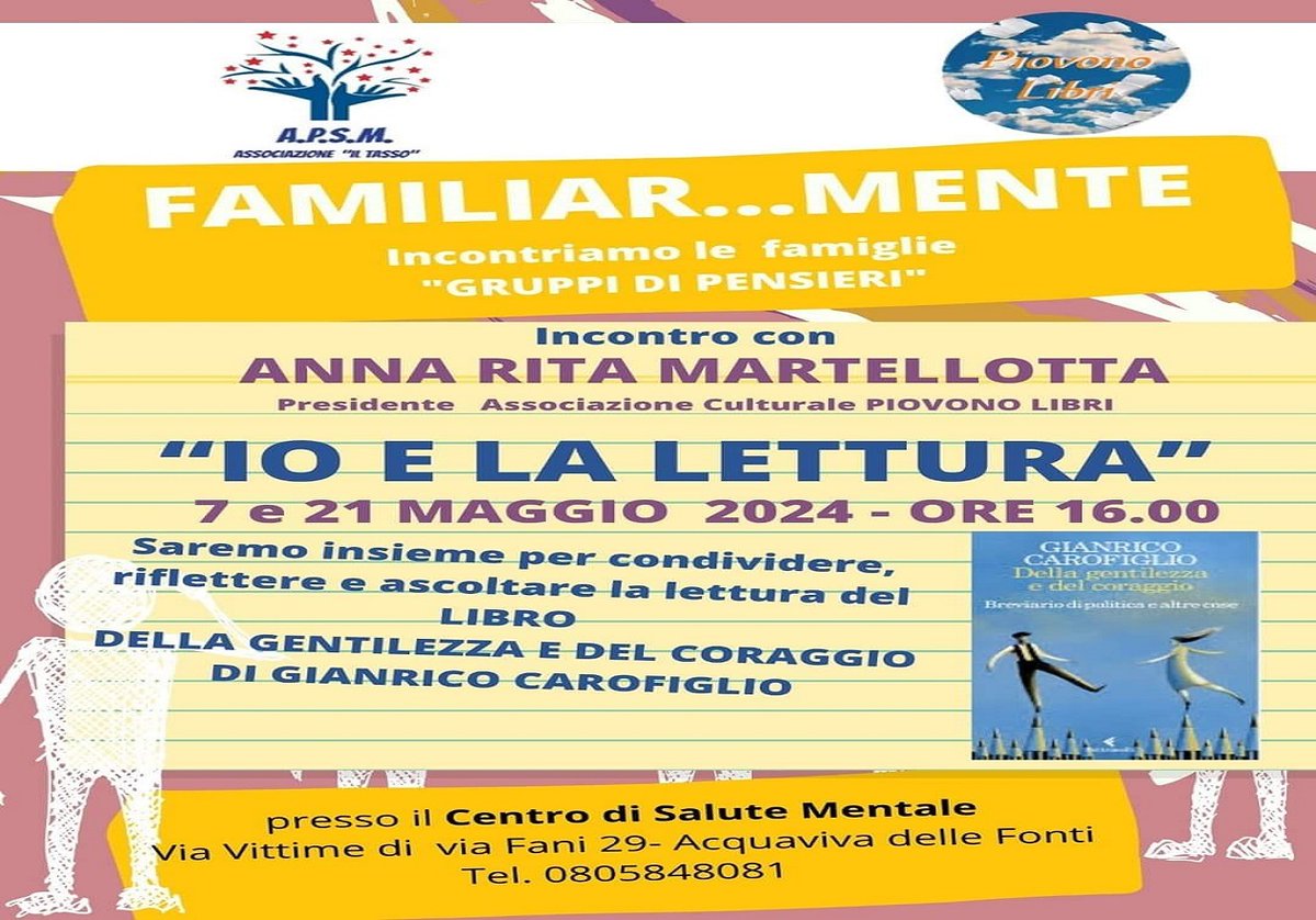 Incontro con Anna Rita Martellotta: Un Viaggio nel Libro di Gianrico Carofiglio acquavivalive.it/2024/05/07/inc… #acquaviva