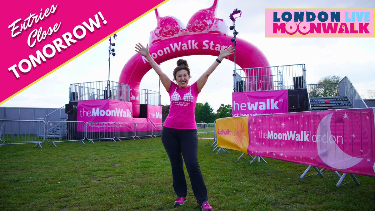 MOONWALK LONDON 2024 ENTRIES CLOSE TOMORROW NIGHT! Don't miss out on the chance to join us next weekend - Sign up TODAY! 😍✨ walkthewalk.org/challenges/the…