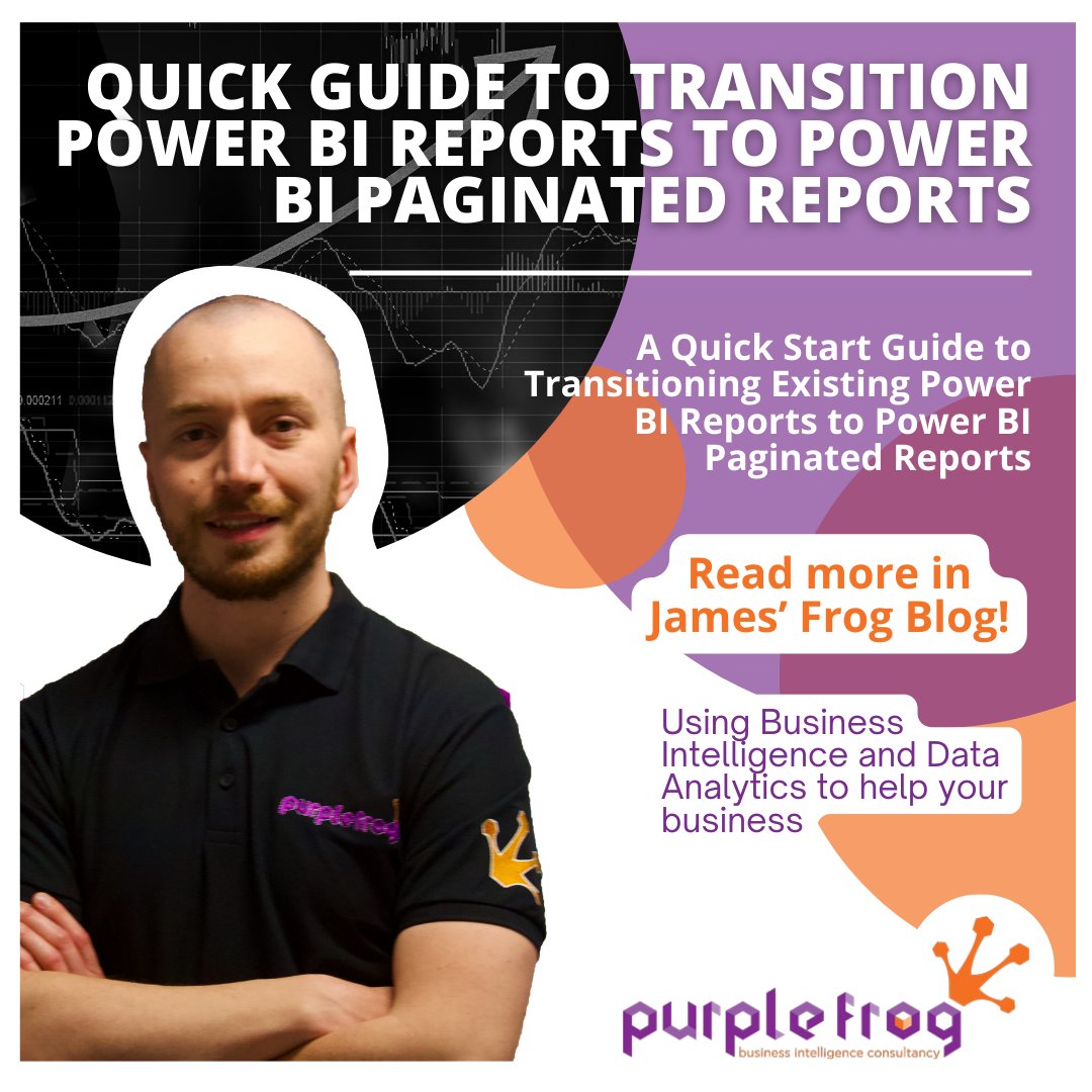🔍 Seeking seamless transitions in your reporting? Look no further than James' Frog Blog for expert advice on transitioning Power BI reports to Paginated Reports🐸 💡 Discover more: purplefrogsystems.com/2024/04/transi…