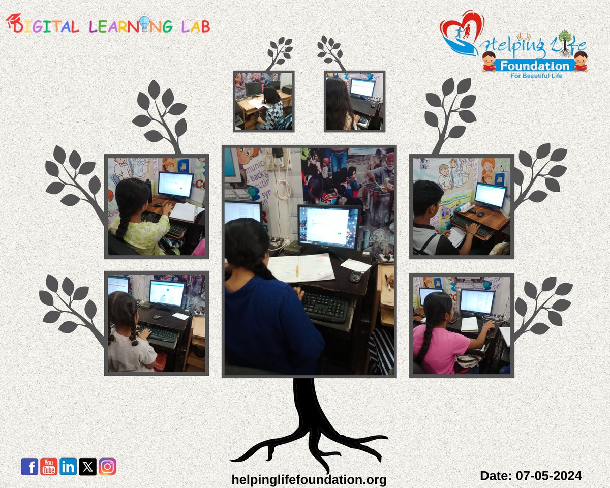 DIGITAL LEARNING LAB (An Initiative by Helping Life Foundation)

Date: 7 May, 2024, Tuesday 

Today's Learning: Students creating their E-mail ID 

#freecomputerclasses #digitalliteracy #ngoinitiative #empoweringcommunities #educationforall #skillstraining #communitydevelopment