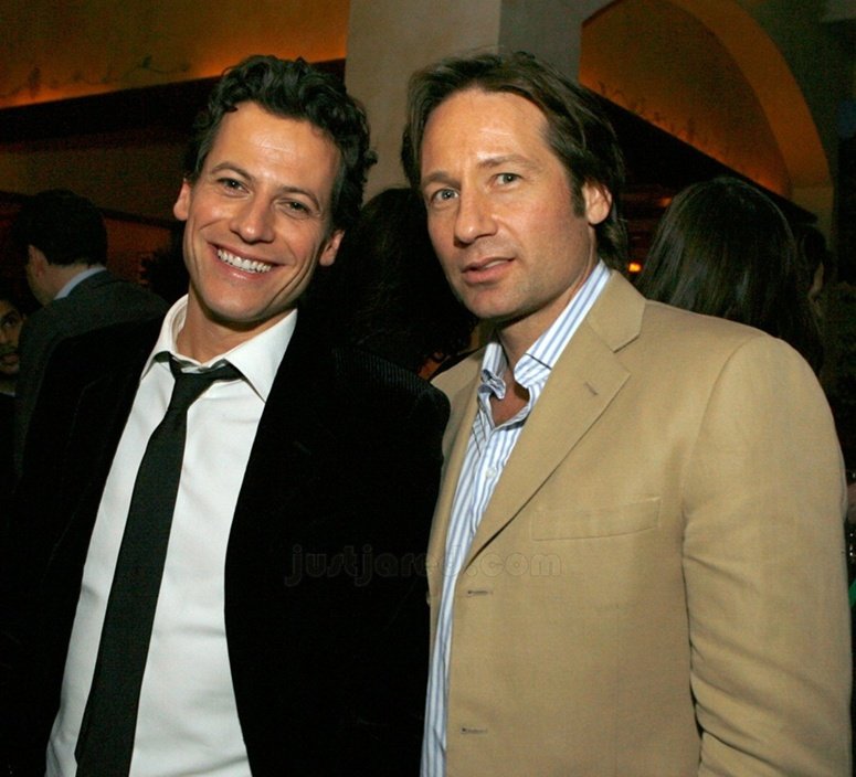 David and Ioan at the premiere of The TV Set (2006) #DavidDuchovny #IoanGruffudd