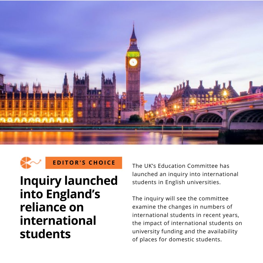 Read up on The PIE Weekly & our Editor's Choice here - “Inquiry launched into England’s reliance on international students' hubs.li/Q02wl6180 Thank you to @ICEFglobal for sponsoring The PIE Weekly last week 🙌🏻 More about ICEF Monitor Global Summit hubs.li/Q02wl5700