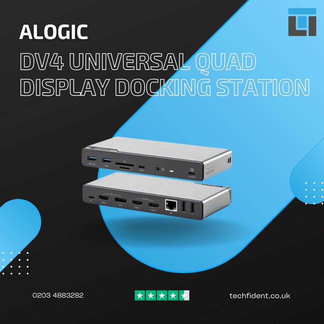 ALOGIC DV4 Universal Quad Display Docking Station
 
🤩 1x Display Port
🤩 4K Ultra HD
🤩 3x HDMI Ports 

📲 Check it out

zurl.co/gI0c

#Techfident #Techondemand #Techshop #Laptopdock