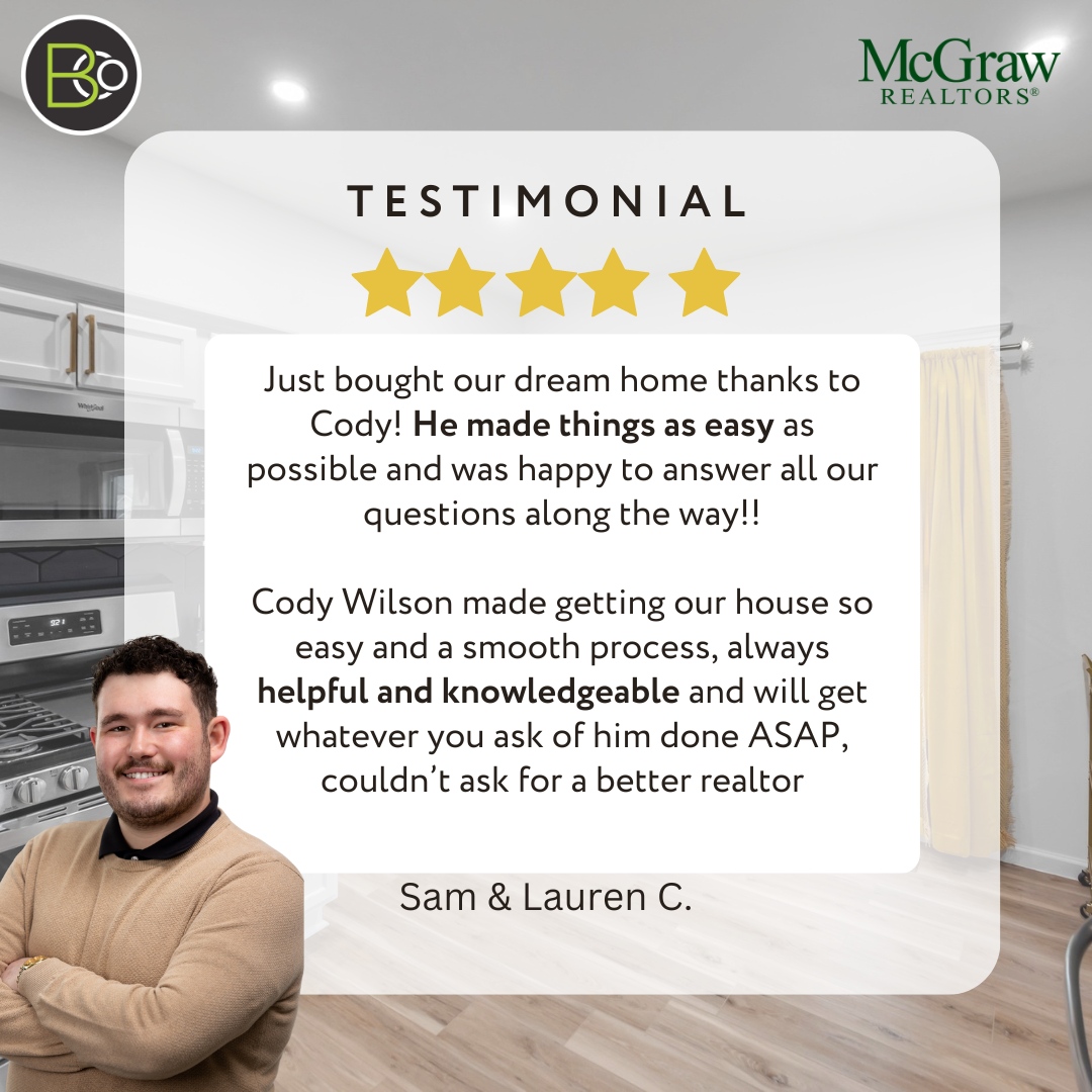 🏡🤩💪 Trying to make things as easy as possible is what we strive to do! Great work by Cody, and a MASSIVE congratulations to Sam and Lauren! 

#testimonialtuesdays #tulsarealestate #oklahomarealestate #firsttimehomebuyers #newhomes #brownandco