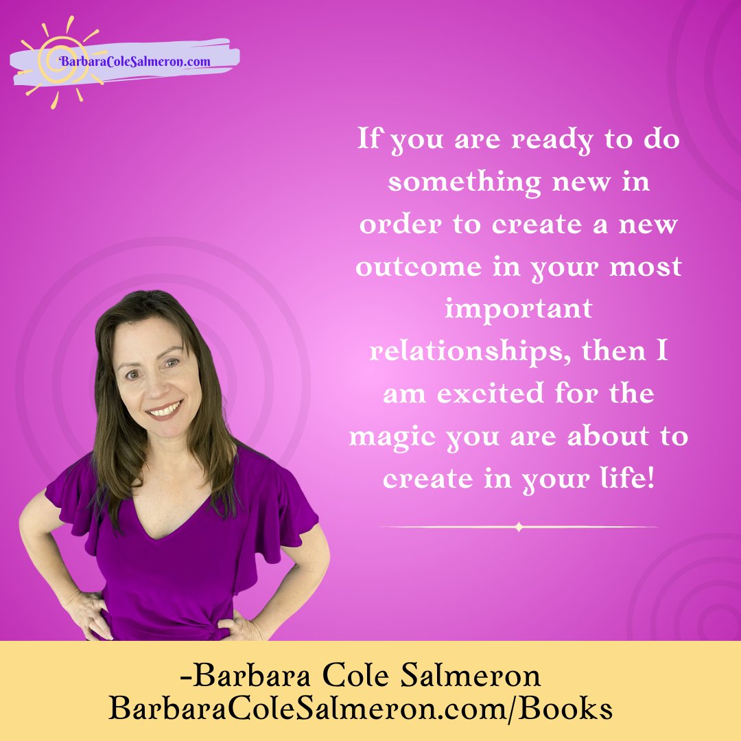 Are you ready? 😉💗 Send me a message if you are!

#author #quotes #relationshipcoaching #onlinecoach #relationships #honeymoonforever #dallastexas #BarbaraColeSalmeron #EmpoweredRelationships #ScienceofStressRelief