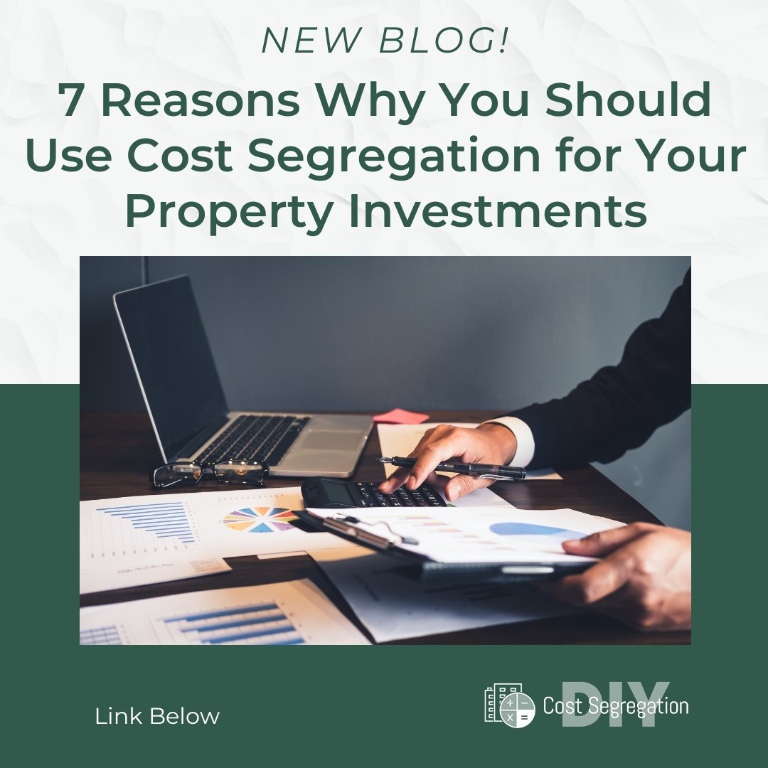 🌟 Unlock hidden property value with Cost Segregation Services! 

Explore the 7 reasons why you should use Cost Segregation for your investments at DIY Cost Segregation. 

diycostseg.com/cost-segregati…

🏢💰 #CostSegregation #TaxBenefits #PropertyInvestments 🚀🔍