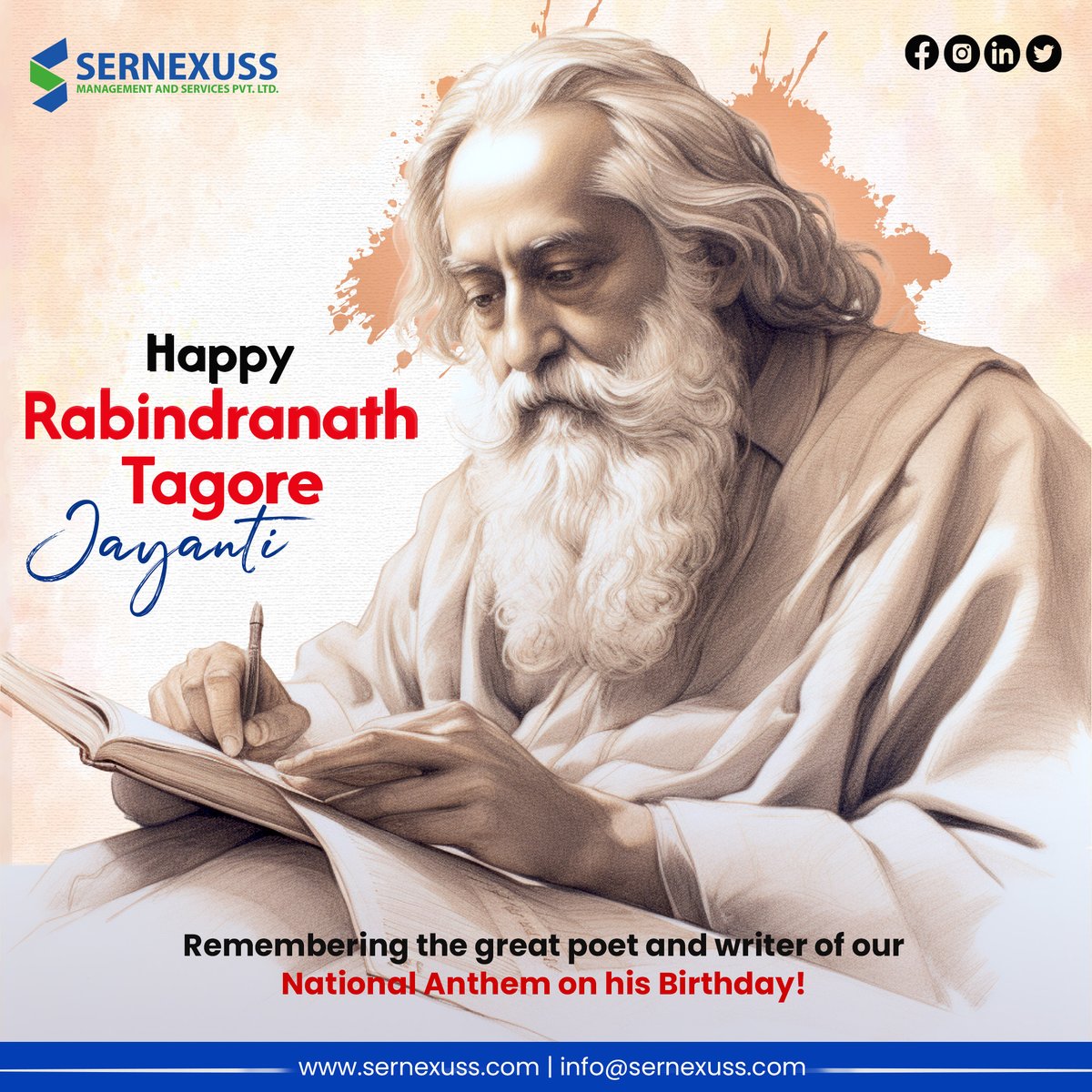 May the wisdom and poetry of Rabindranath Tagore continue to inspire us for generations to come. #rabindranathtagore #rabindranath #poetry #sernexuss #sernexussimmigration