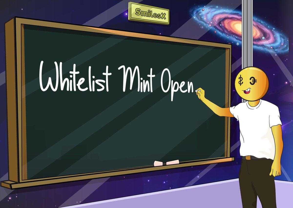 🎉🚀 Our mint is officially open for those who are whitelisted! But don't worry, even those who don't have the role can still participate! Enter here and find out how, but hurry! 😃💫 discord.gg/PmRW6UuSGv #MintOpening #WhitelistExclusive #SmilesX #Solana