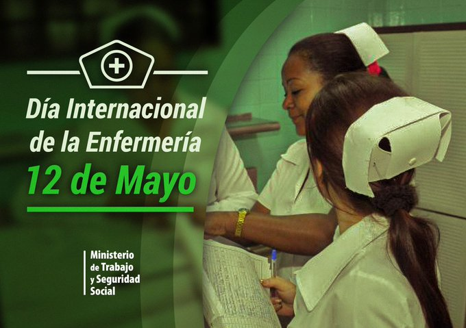 Con esta celebración honramos a las enfermeras y enfermeros de todo el mundo y hacemos un reconocimiento a su profesión, por el compromiso, entrega y su contribución a las comunidades. #CubaPorLaSalud #CubaPorLaVida