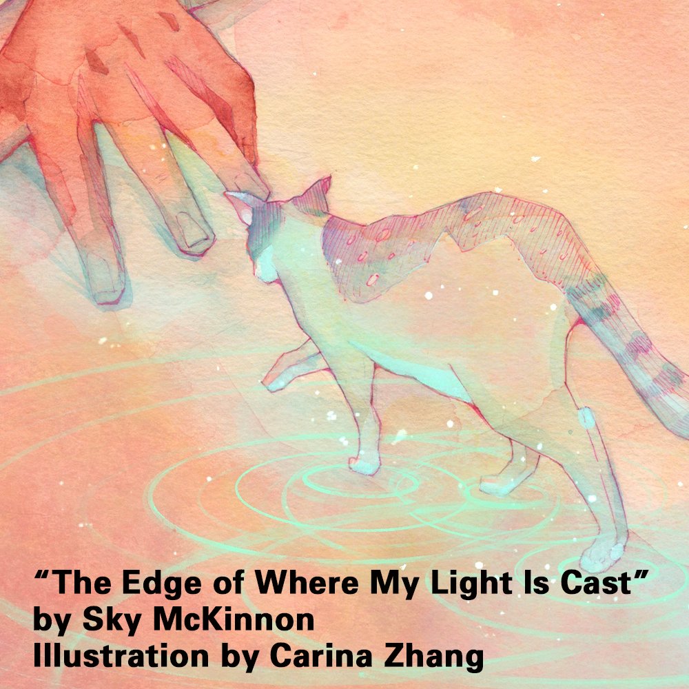 “The Edge of Where My Light Is Cast” by #SkyMcKinnon, art by #CarinaZhang. Now published in #LRonHubbard Presents #WritersOfTheFuture Volume 40, available nationwide at bit.ly/WOTF40stores. 

#WOTF40 #SpeculativeFiction #NewBookAlert #BookLaunch