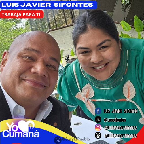 YO♥️CUMANA. Alcalde y líder Bolivariano de #Cumana @lossifontes: 'Una por acá con mi hermanita de siempre: @claravidalv.' ¡Nosotros venceremos! 🟥#Sucre 🟥#MovilizadosPorVenezuela