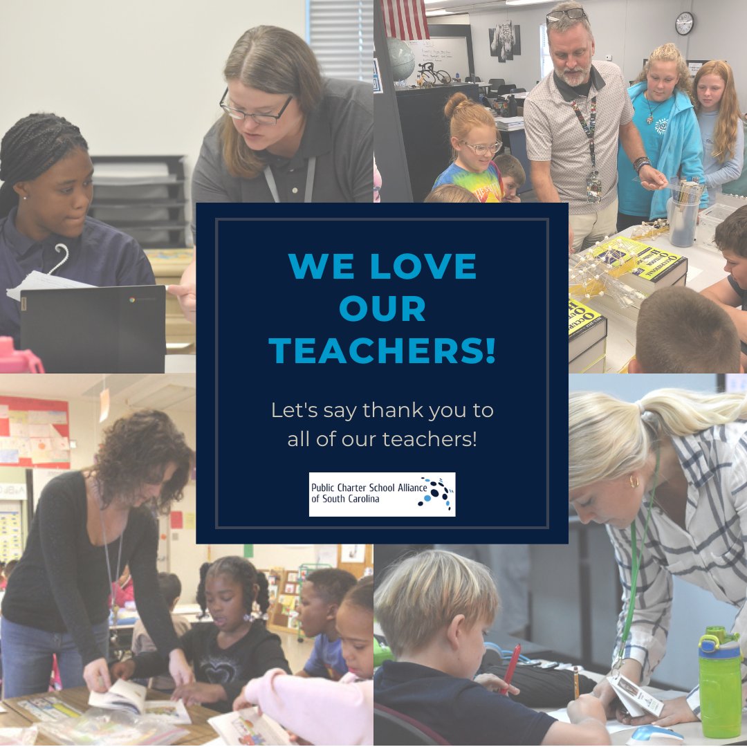 🍎 🎉 Happy Teacher Appreciation Week!
To all the incredible educators shaping minds and making a difference every day, THANK YOU!  Your dedication, passion, and hard work are the foundation of our students' success.
#MyCharterSC #ChartersWork #teacherappreciationweek🍎