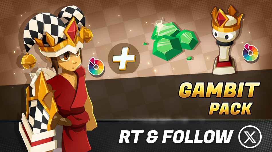 ♟️Checkmate your opponents with the Gambit Pack! RT+Follow for a chance to win one!

🔗 link.ankama.com/q5ee3je