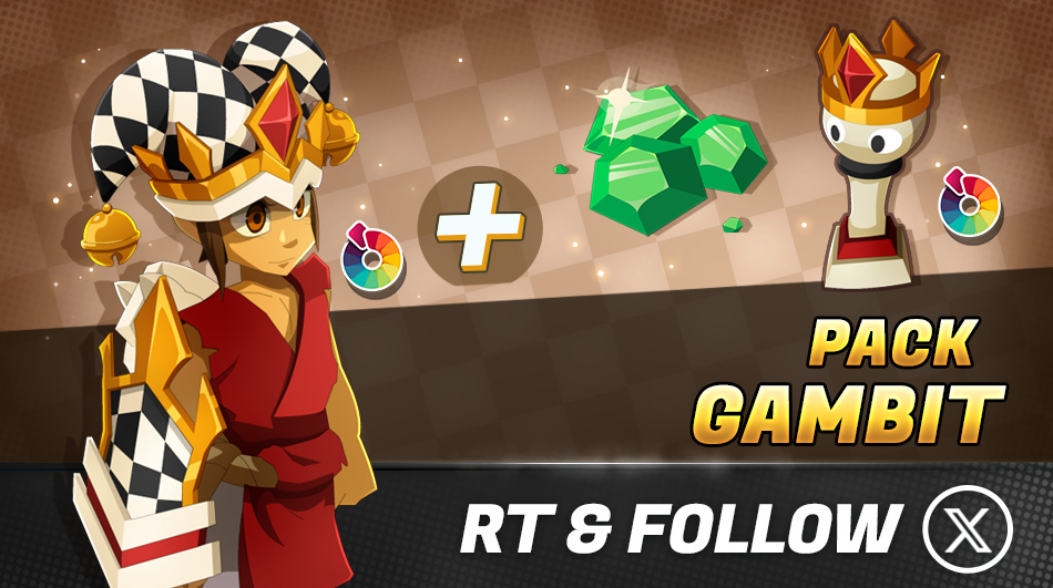 ♟️ Mettez vos adversaires échec et mat avec le Pack Gambit !

▶ link.ankama.com/8q3wj8h

🔁 RT + Follow pour tenter de remporter un pack Gambit !