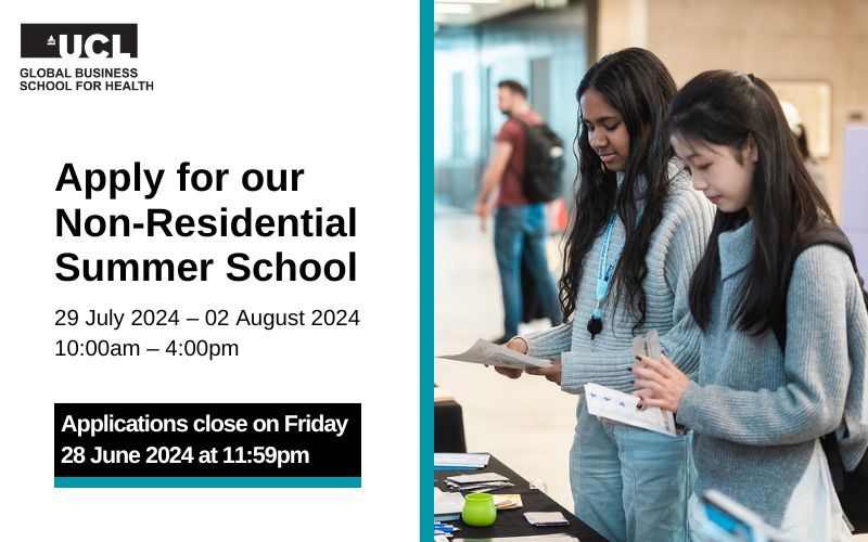 Calling all Year 12 students passionate about business and health innovation! Join us for an unforgettable week at the Global Business School for Health Non-Residential Summer School from Monday 29 July 2024 - Friday 02 August 2024. buff.ly/3xQzfYm #SummerSchool