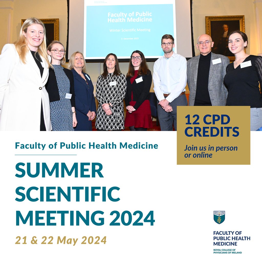 Join us in person or online for the Faculty of Public Health Medicine Annual Summer Scientific Meeting, taking place on 21 and 22 May 2024. Register now: Day 1 👉 eur.cvent.me/2LR1G Day 2 👉 eur.cvent.me/M3qKa