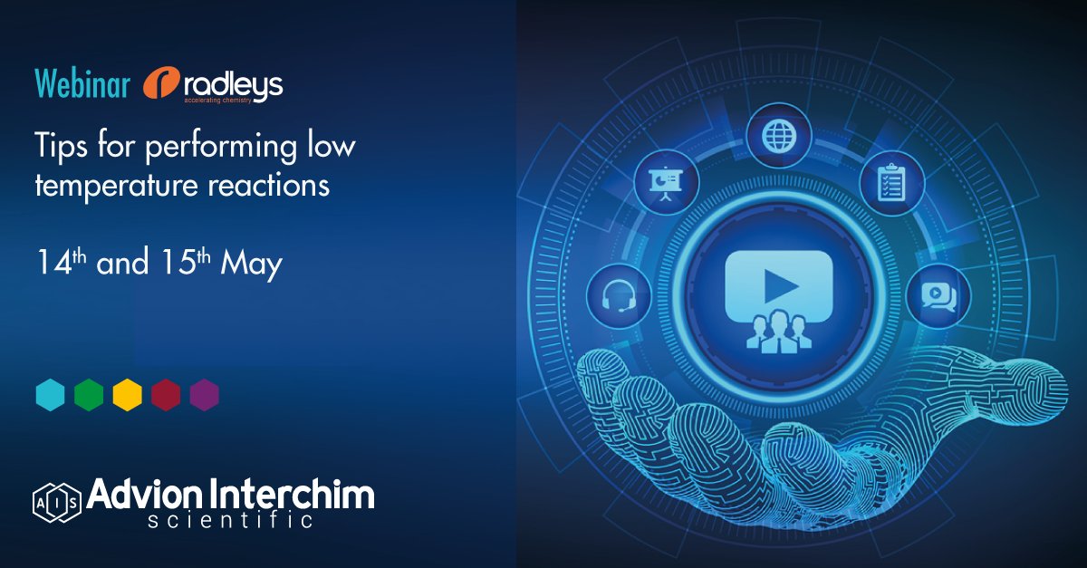 Join the Radleys team for their next webinar and explore with them the theory of low temperature reactions and the challenges chemists face when attempting to maintain low temperatures during reactions. Register here: interchim.com/webinars_radle…