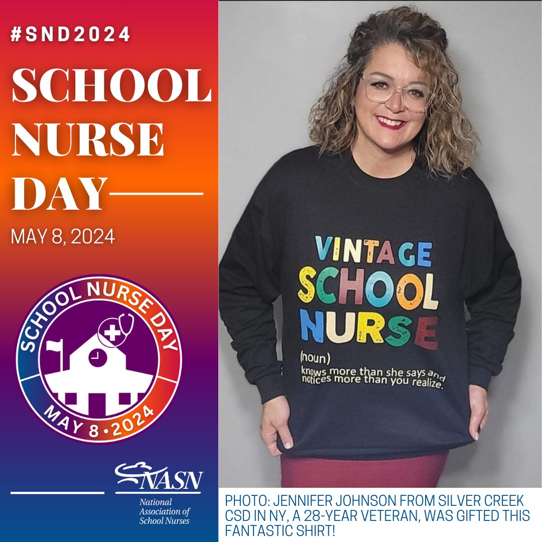 Celebrate National School Nurse Day TOMORROW May 8! #SND2024 #SchoolNurses schoolnurseday.org. @SilverCreekCSD #celebrateschoolnurses #nurseineveryschool #studenthealth