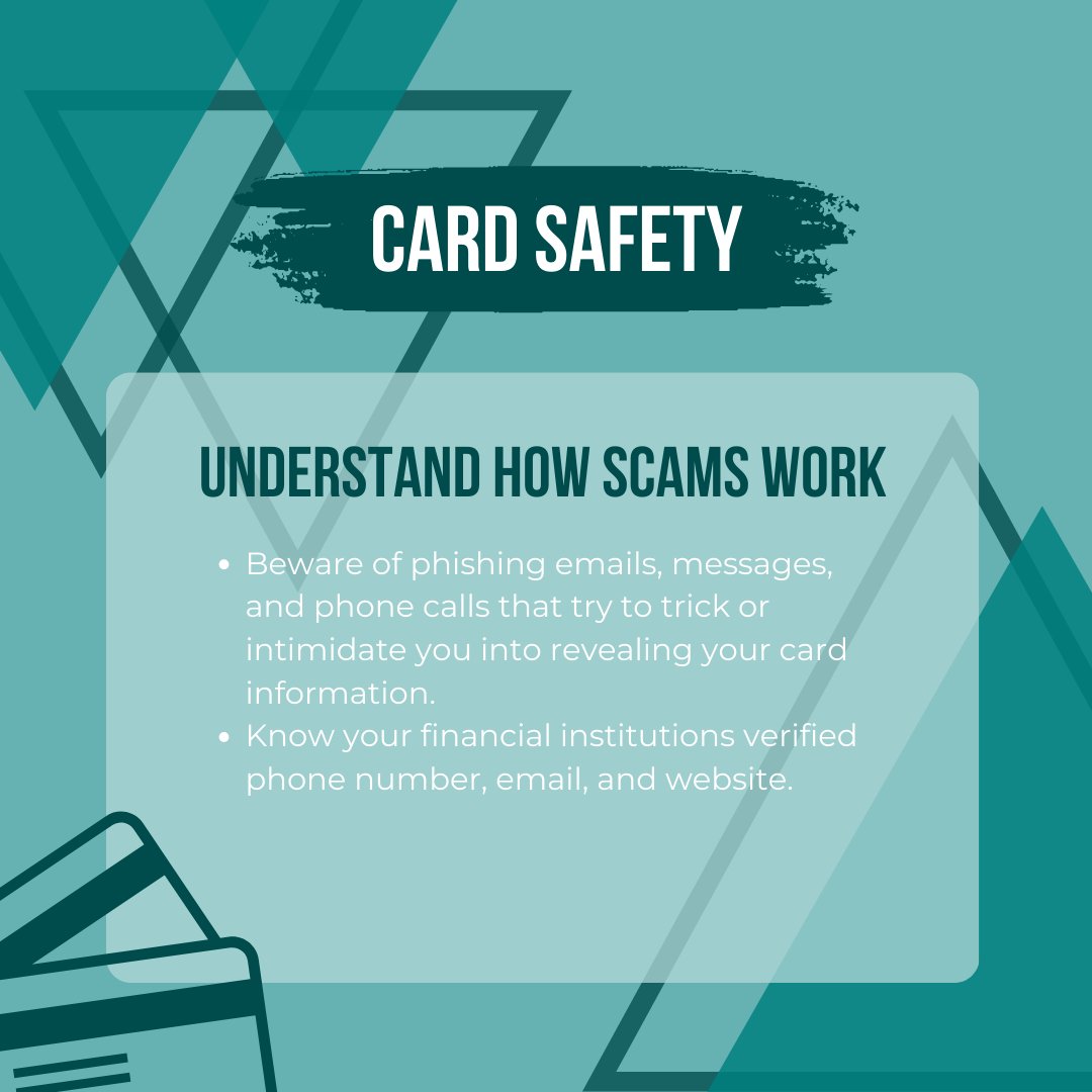 Card Safety-Tip Tuesday! In 2022, 44% of credit card users reported having two or more fraudulent charges. With both credit and debit card fraud on the rise, here are some tips for card safety. #creditunion #irfcu #credituniondifference #fraudalert #cardsafety
