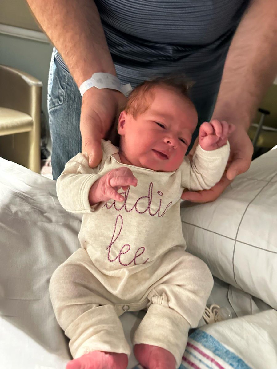 Welcome to the World and our team Addison (Addie) Lee Noltemeyer born yesterday at 7lbs 7 ounces. Congrats @LCrow11 and @SilverSpringsKY Kevin Noltemeyer.