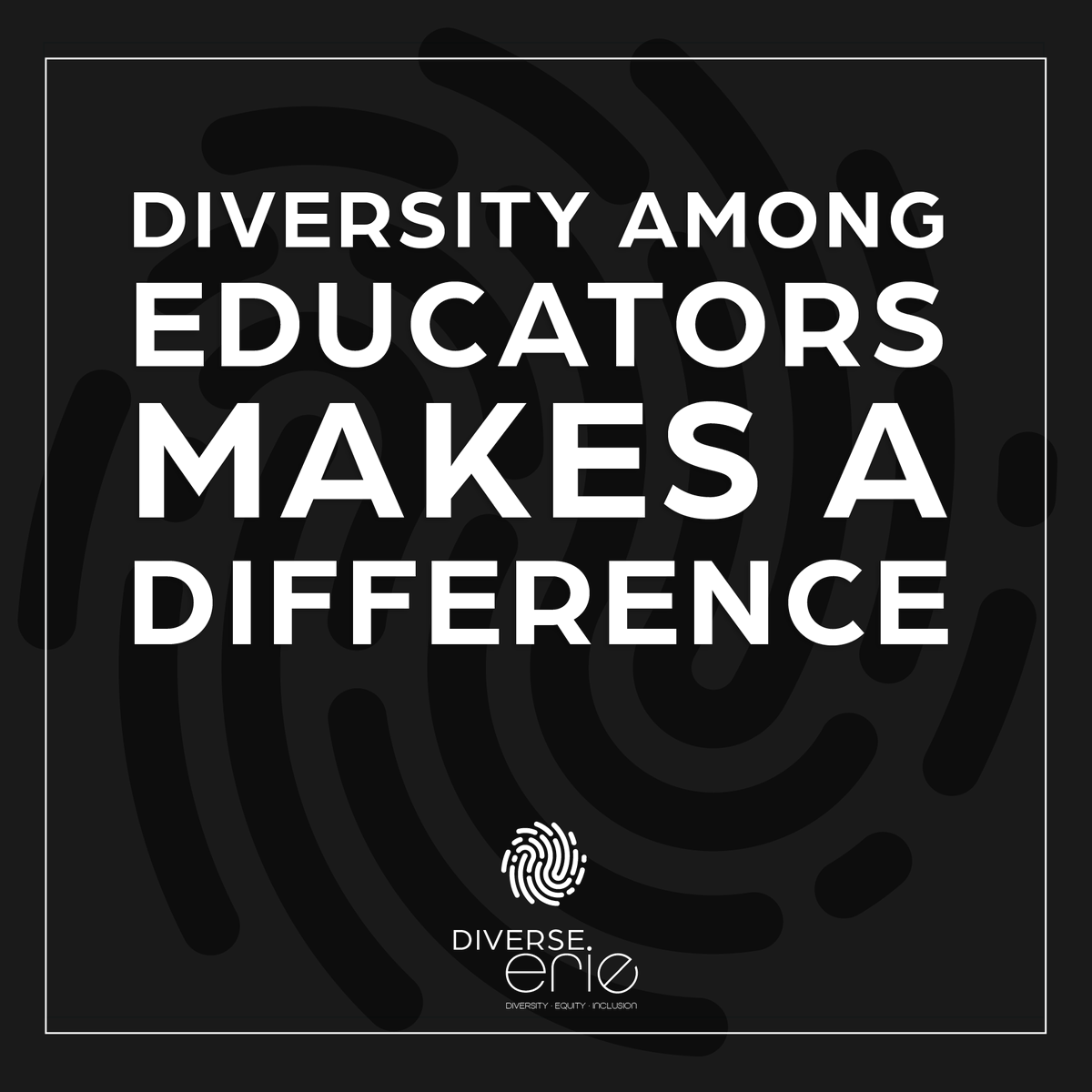 Representation matters — Black teachers empower Black students to be their best selves and show them that anything is possible, leading them onto a prosperous path for the rest of their lives.

Join the #DiverseErie conversation. #TeacherAppreciationWeek #DEI