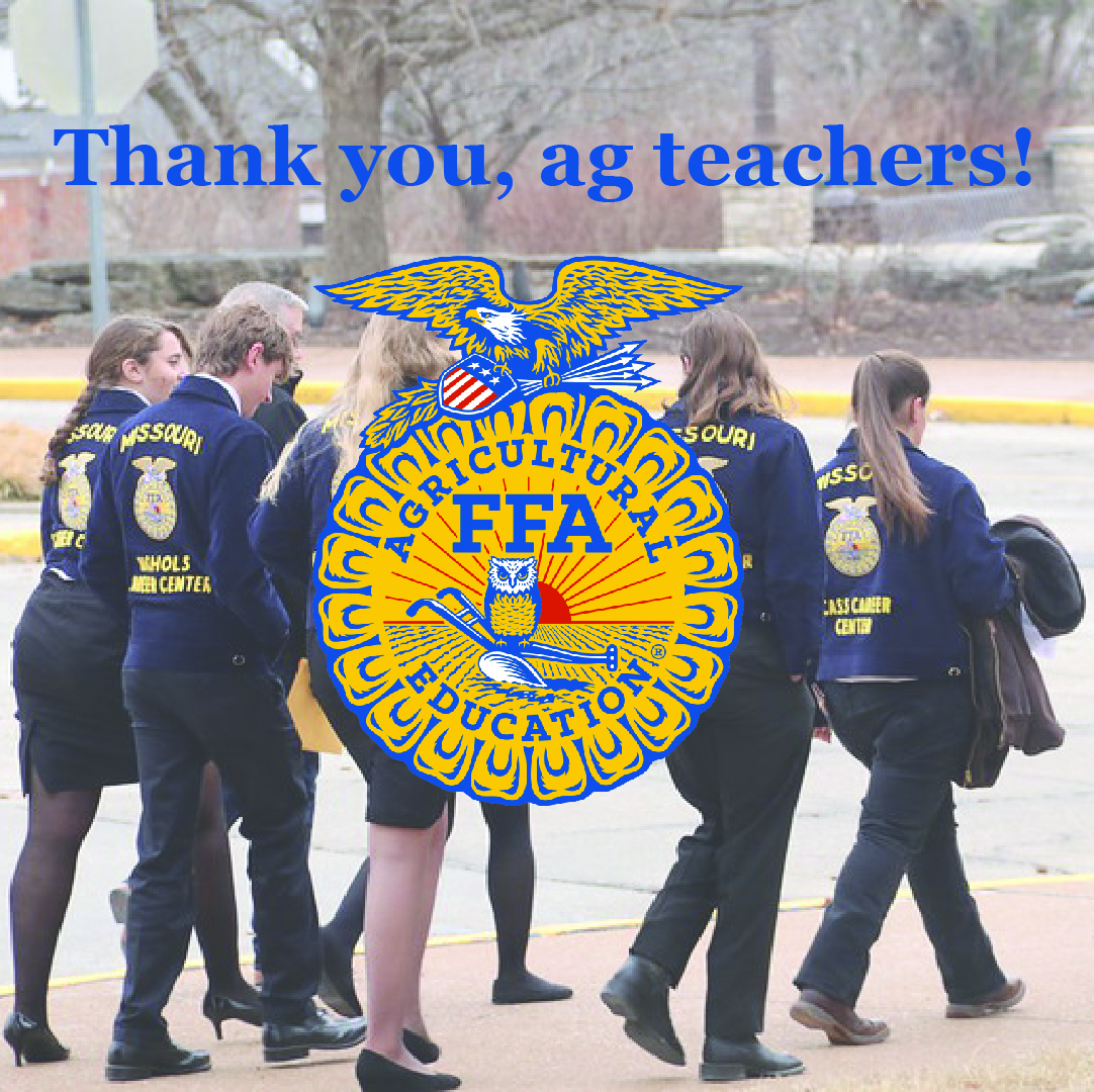 Today is #TeacherAppreciationDay! MDA sincerely appreciates the many Missouri ag teachers and FFA advisors who work tireless to shape the lives of students. Thank you for all you do. #empowerMore