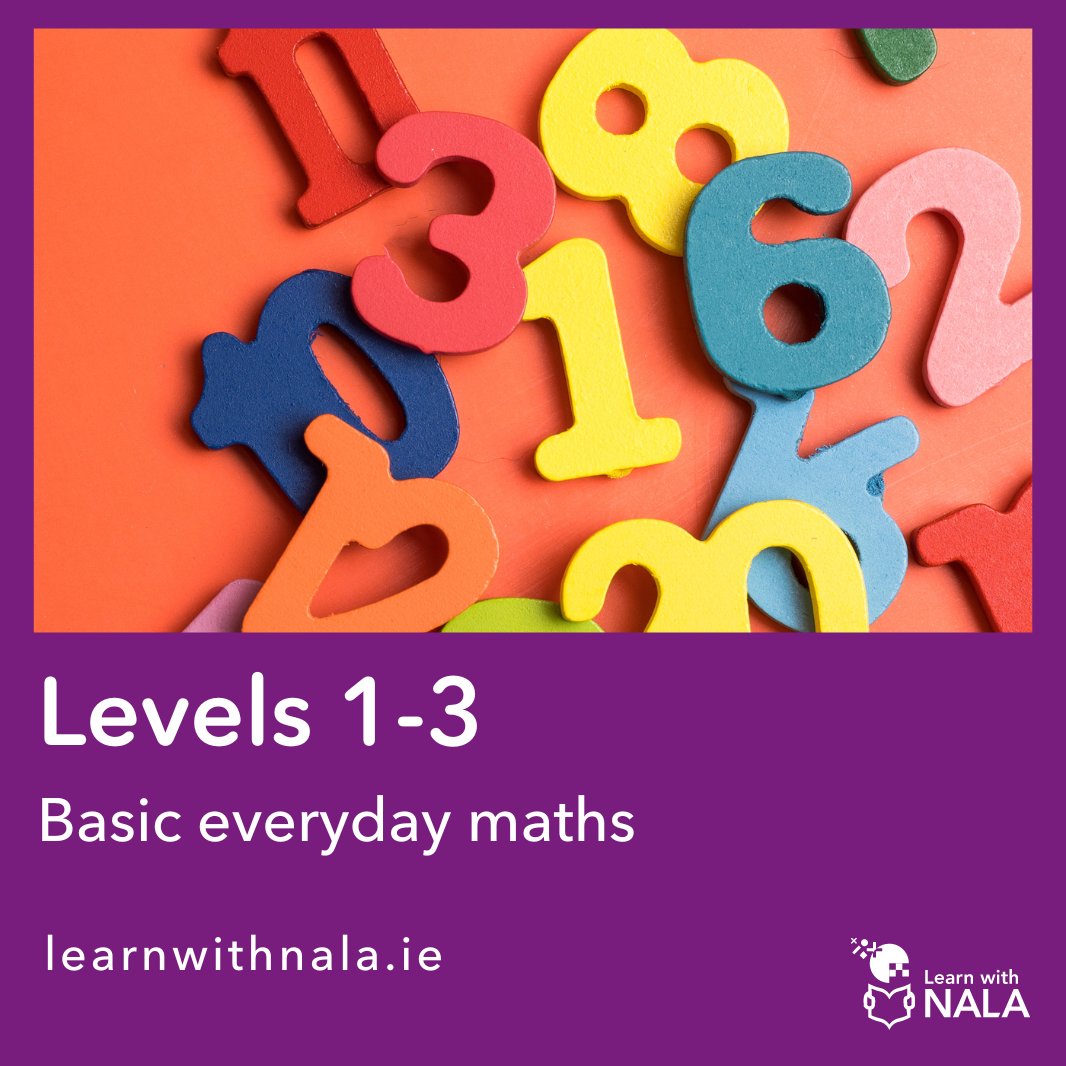Feel like numbers are holding you back ❓

💡Our free online courses can help you improve your everyday maths skills

Find out more to get started ⤵️
learnwithnala.ie/product?catalo…

#OnlineLearning #LiteracyMatters