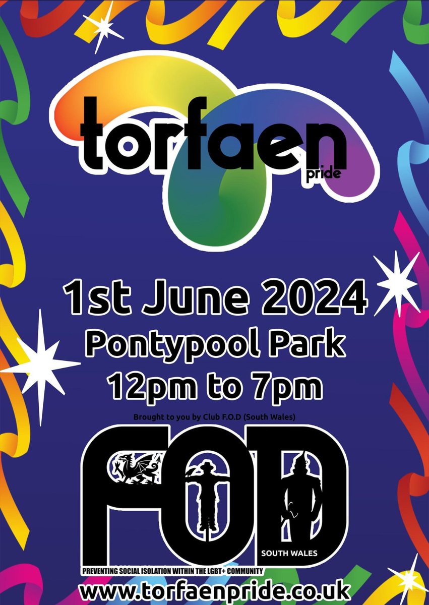 📢 We're thrilled to be one of the sponsors of the first @torfaenpride on 1 June at Pontypool Park, 12 noon -7pm. We’d love to see you, so come and have a chat to us about what we’re doing to support our LGBT+ customers and how we're making our services inclusive for everyone.