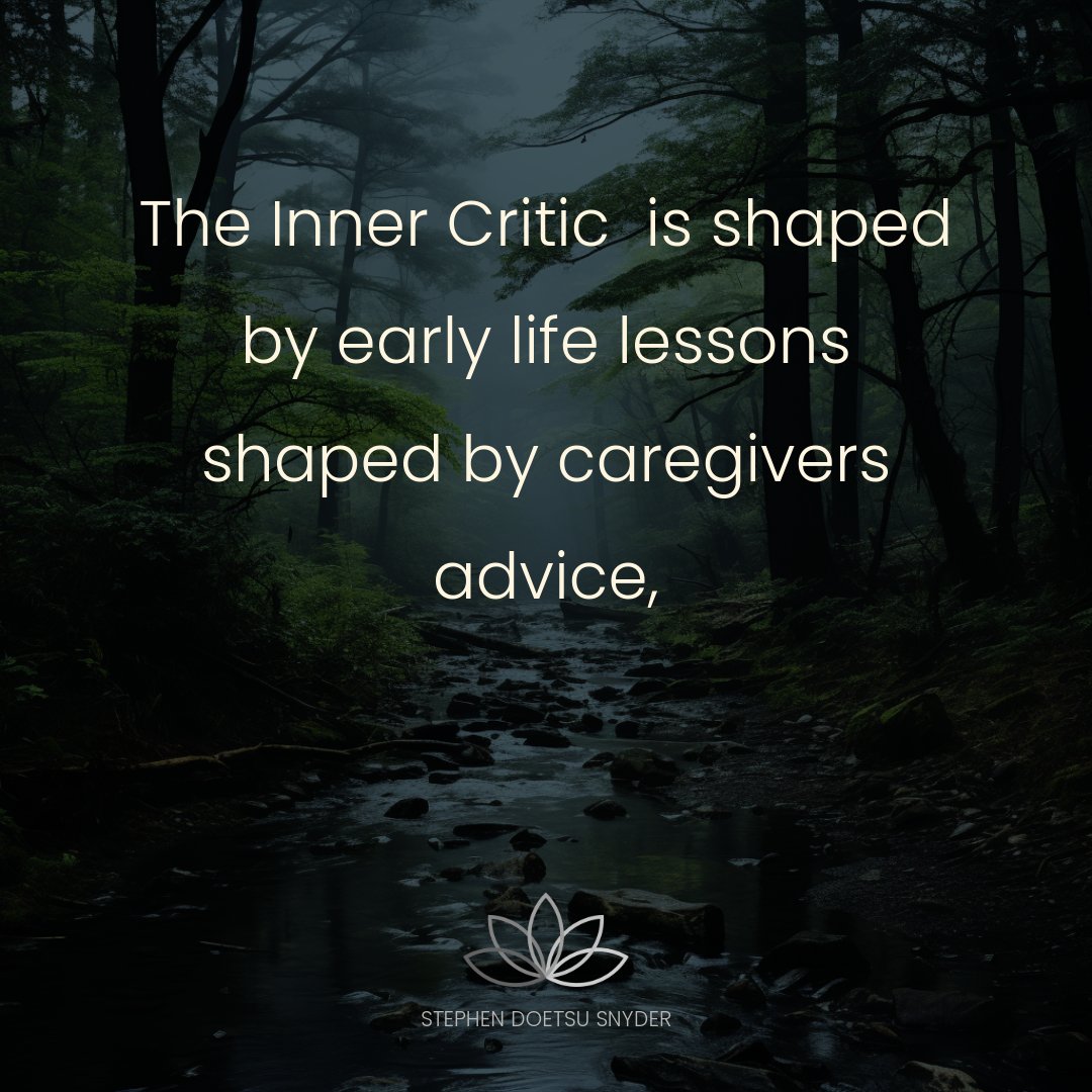 The voice of our inner critic, that often harsh and judgmental presence within us, is significantly shaped by the early life lessons 
awakeningdharma.org/stephen-snyder…
#mindset #traumahealing #anxiety #psychology #innerchild #selfacceptance