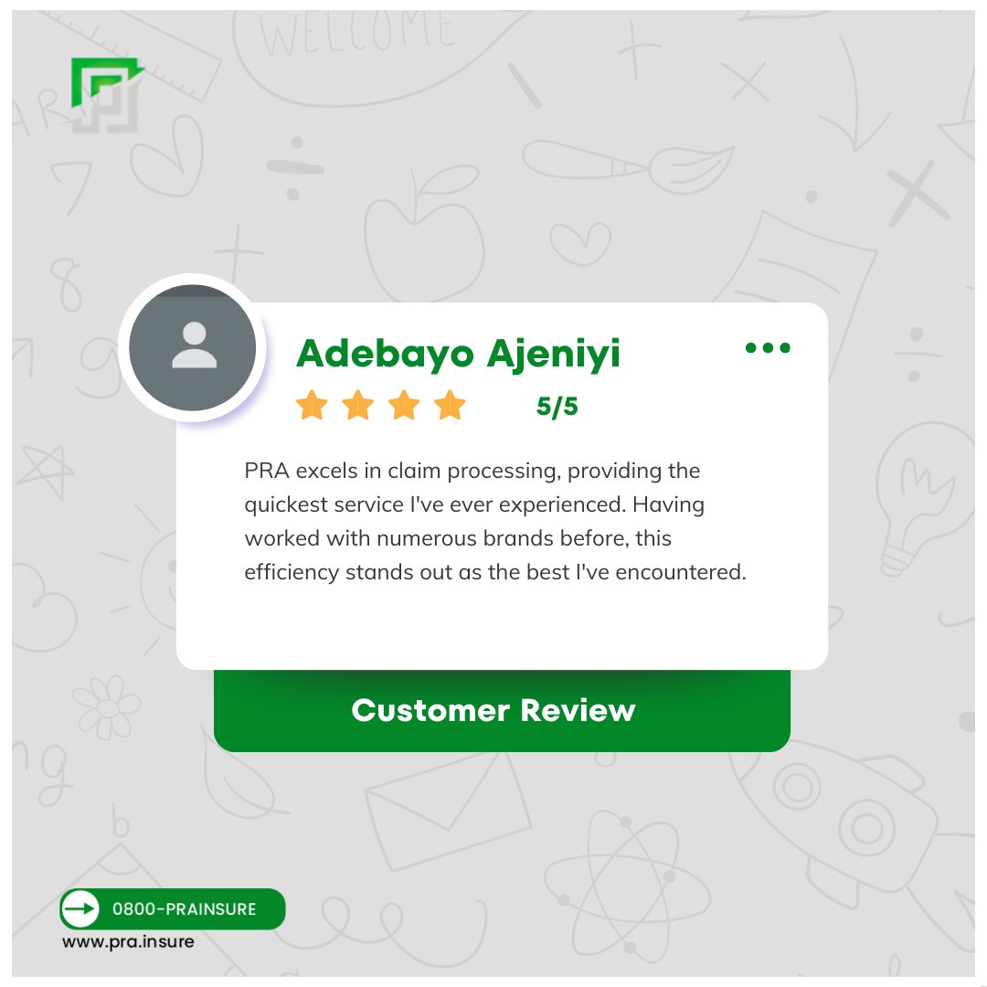Reviews like this are why we do what we do.
Do you need insurance services?

Call 0906 437 5345 to get started.
.
.
.
#Insurance #prainsurancebrokers #customerreview
