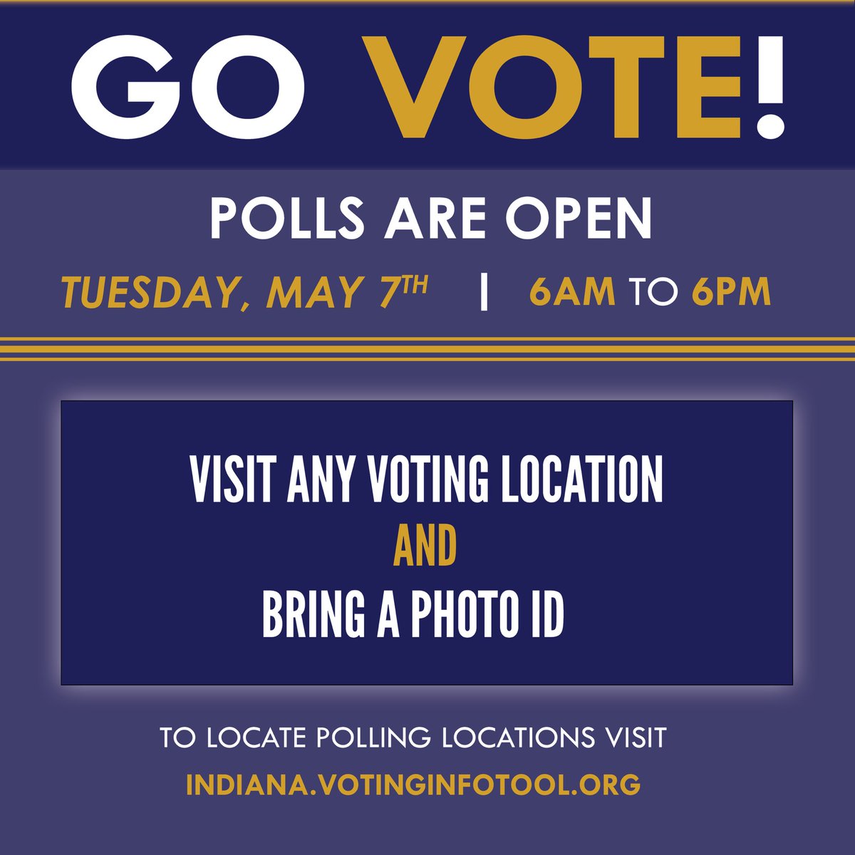 ⚠️‼️Today is the day! Polls are open from 6a-6p. Go vote 🗳️ for Katrina Owens for Indiana State Senate District 32! 💙 

If you post, tag the hashtags #️⃣ below! Let’s do this! 💪

#Owens4IN #INSenate2024 #District32